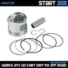 140cc Motorcycle 55mm Piston 15mm Pin Piston Set For Lifan 140 1P55FMJ LF140 Horizontal Engine KAYO Apollo SSR SDG Dirt Pit Bike 2024 - buy cheap