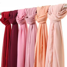 Women Bubble Chiffon Eyelash Hijab Shawl Autumn Fashion Muslim Scarves Pashmina Islamic Headband 180*70cm New Style 2024 - buy cheap