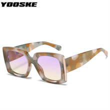 YOOSKE Oversized Sunglasses Women Men Vintage Wide legs Square Sun Glasses Fashion camouflage Leopard Black Eyeglasses UV400 2024 - buy cheap