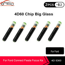 KEYECU 5 PCS/LOT Aftermarket 4D60 ID60 Glass Big Transponder Chip for Ford Focus Connect Fiesta Ka Mondeo 2024 - buy cheap
