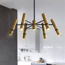 Modern Chandelier Lighting Nordic Designer Golden Steam Tube Lustre Suspension Pendant Lamps for Living Room Bedroom LED Light 2024 - buy cheap