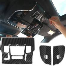 3Pcs Carbon Fiber Style Front Reading Light Lamp Cover Trim Stickers for Maserati Levante 2017 2018 2024 - buy cheap