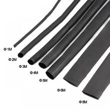 8 Meter/set Heat Shrink Tube kit 1/2/3/4/5/6/7/8MM 2:1 Black Heat Shrink Tubing Shrinkable Sleeving Wrap DIY Connector wire kit 2024 - buy cheap