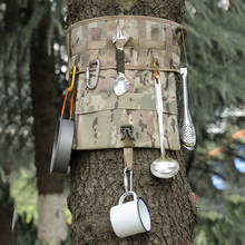 Outdoor Mulitifuction Camping Picnic Hanging Bag Tableware Storage Bag Portable Barbecue Cutlery Organizer Tableware Bag 2024 - buy cheap