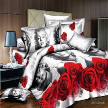 3d monroe movie bedding set queen twin size duvet cover bed sheet pillow cases bed linen set 2024 - buy cheap