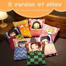 Two-dimensional Ghost Animation Blade Nidouzi Plush Tanjiro Pillow Shanyi Doll Peripheral Household Items Pillow 2024 - buy cheap