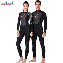 Roupa de mergulho de neoprene 3mm, forte, para homens e mulheres, um peça, roupa de banho, manter o calor, subaquática 2024 - compre barato
