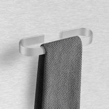 Suporte de toalha do banheiro toalhas rack cabide preto prata espaço alumínio parede pendurado barra toalha organizador cozinha prateleira armazenamento 2024 - compre barato