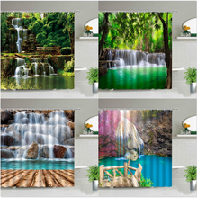 Waterfall Spring Landscape Shower Curtains Natural Scenery Waterproof Curtain Home Bathroom Decor Polyester Fabric With Hooks 2024 - buy cheap