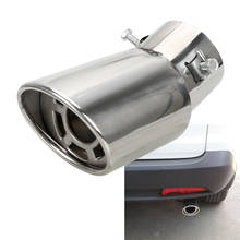 LEEPEE Car Exhaust Muffler Tail Muffler 1PCS Universal Round Car Exhaust Tail Pipe Car Accessories Stainless Steel 2024 - купить недорого