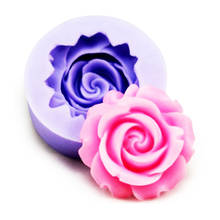 Forma 3d para decoração de bolos, molde de flor de rosa, chocolate, biscoitos, fondant, confeitaria, ferramentas de modelagem 2024 - compre barato