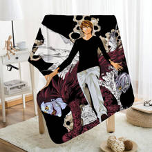 Musfe manta de flanela personalizada death note, manta para desenhar seu próprio cobertor de flanela para sofá diy 2024 - compre barato