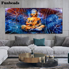 Abstract Psychedelic Zen Lord Buddha 5d diy Diamond Painting religious diamond Embroidery round Mosaic Diamond home decor FF4312 2024 - buy cheap