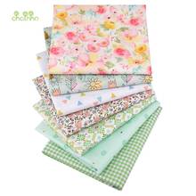 Chainho-tela de algodón de sarga con estampado Floral, retales de ropa para costura DIY, Material acolchado para bebés y niños, 40x50cm, 7 unids/lote 2024 - compra barato