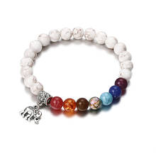 8mm Nature Beads 7 Chakra Bracelet Yoga Bracelet Healing Balance Supernatural Lava Reiki Stones Beads Bracelet Women Jewelry 2024 - buy cheap