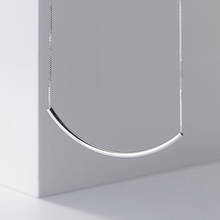 INZATT-collar de plata de primera ley con forma de codo para mujer, Gargantilla, plata esterlina 925, estilo minimalista, Punk 2024 - compra barato