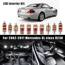 Kit de luz LED Canbus para maletero, mapa de cúpula Interior para Mercedes Benz clase SL R230, SL350, SL600, SL55, AMG, 2002-2011, 11 Uds. 2024 - compra barato