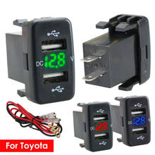 Universal Car Charger 12V 24V 4.2A Dual USB Ports Socket Car Adapter Voltmeter Power Socket For Mobile Phone Tablet GPS 2024 - buy cheap