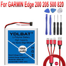 YDLBAT-batería para GARMIN Edge 361, 00043, 361, 00043, 361 mah, 0043, 1050, 200, 205, 500, 520, 820 2024 - compra barato