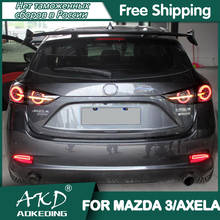Для Mazda 3 задние фары 2014-2019 светодиодные противотуманные фасветильник s DRL дневные ходовые огни тюнинг автомобильные аксессуары mazda3 Axela задсветильник s 2024 - купить недорого