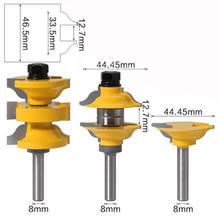 3pcs 8mm 12mm Shank Entry Interior Tenon Door Router Bit Set Ogee Matched R&S Router Bits Carving for Wood 2024 - buy cheap