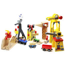 ALL Kinds Of Crane Thom as Wooden Train Track Railway Accessories Move Crane House  Compatible All Wooden Track 2024 - buy cheap