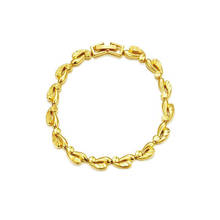 MxGxFam ( 17.5 cm x 6 mm )  Shipping in Stock Watch Bracelet Jewelry For Fashion Women Men 24 k Pure Gold Color Allergy Free 2024 - buy cheap