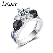 ERLUER Hot sale European pentagram Skull Ring for Women Girl Fashion Crystal Zircon Party Jewelry Punk Skeleton Rings Bague Gift 2024 - buy cheap