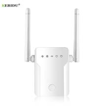 Repetidor de sinal wi-fi sem fio, extensor de longo alcance com 2 antenas, 2.4g, 300mbps, 802.11n/b/g 2024 - compre barato