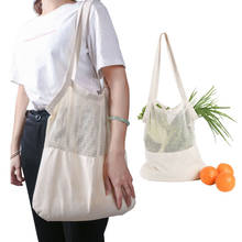 1pc Women Mesh Net Turtle Bag String Shopping Bag Reusable Fruit Storage Casual Totes Shoulder Bag 2024 - buy cheap