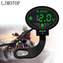 Motorcycle Digital Voltmeter Tester Led Display Voltage Meter For KAWASAKI KLX KX 65 85 100 125 250 250F 450F KLX125 Accessories 2024 - buy cheap