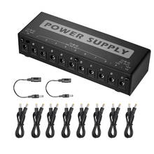 Portable Guitar Effect Power Supply Station Distributor 10 Isolated DC Outputs for 9V/ 12V/ 18V Guitar Effect Guitar Accessories 2024 - buy cheap