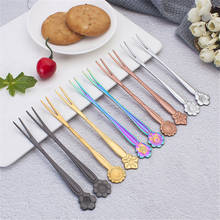 Stainless Steel Creative Flower Shape Salad Fruit Fork Cake Dessert Table Forks Supplies Tableware Kitchen Dishes Accessories 2024 - buy cheap