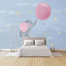 Milofi custom 3D wallpaper mural hand-painted bubble elephant baby dream children room background wall decoration painting 2024 - buy cheap