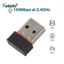 Kebidu-Adaptador USB Wifi LAN de 150Mbps, tarjeta de red externa, receptor inalámbrico, Dongle para PC, ordenador portátil 2024 - compra barato