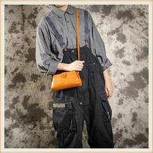 Retro Handmade Tote Bag Women Leather Crossbody Bag Vintage Solid Crossbody Shoulder Shopping Bag Handbag Black Sac Bolsos Top 2024 - buy cheap