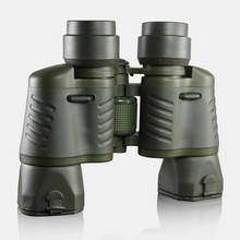 50x50 мощный Военный бинокль, армейский зеленый телескоп, HD оптический стеклянный бинокль для пеших прогулок, кемпинга, дневного видения X502B 2024 - купить недорого