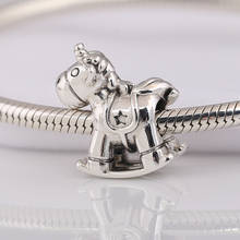 Women Bracelets Bead Silver DIY Jewelry Unicorn Horse Charm fit Lady Bracelet Bangle Girl Gift 2024 - buy cheap