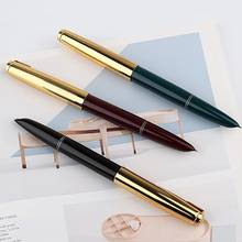 Caneta tinteiro nostálgica clássica 616-2, caneta esferográfica dourada 616mm para estudantes 2024 - compre barato