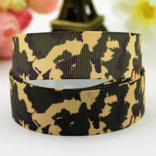 22mm 25mm 38mm 75mm Ruban satin Camouflage Cartoon Character printed Grosgrain Ribbon party decoration X-01201 10 Yards 2024 - buy cheap