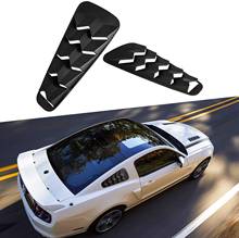 Chuang Qian четверть боковые окна жалюзи для Ford Mustang 05-14 матовый черный ABS окно козырек крышка Солнцезащитный дождь отверстие (2 шт.) 2024 - купить недорого