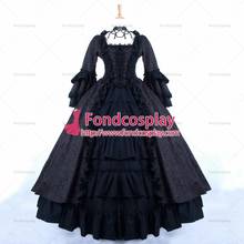 Fondcosplay vitoriano rococó vestido medieval preto bola vestido gótico noite saia cosplay traje sob medida [g831] 2024 - compre barato