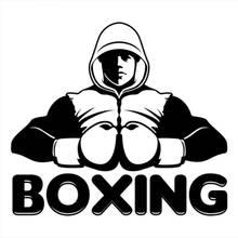 18x16cm Boxing Man Boy Car Sticker Sport Lover Window Glass Body Decoration Decal Accessories CL402 2024 - buy cheap