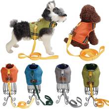 Pet Cat Dog Linen-proof Vest Chest Strap With Traction Rope Adjustable Durable Fashion Safety Dog Harness Vest 2024 - buy cheap