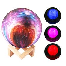 3D Printing 16 Colors  Moon Lamp With Remote Control Starry  Galaxy Light Built In Rechargeable Battery Night Lamp Christmas Gif 2024 - buy cheap