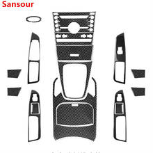 Sansour Car Stickers for Ford Car Interior Carbon Fiber Decoration Cover for Ford EDGE 2015+ Car Accessories Styling 2024 - buy cheap