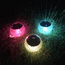 Luminária flutuante solar em forma de bola de led, lâmpada decorativa multicolorida para piscina, lago, casa, jardim, gramado 2024 - compre barato