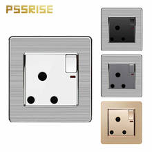 PSSRISE High Power Socket With Switch Stainless Steel Panel Wall Outlet Household Socket For Air Conditioning Water Heater 15A 2024 - buy cheap