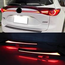 2 uds Reflector LED para Mazda CX-5 CX5 2017-2020 luz trasera de coche parachoques trasero de la luz trasera de luz de freno y luz antiniebla 2024 - compra barato