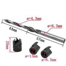 High Speed Steel Woodworking Drill Bit Twist Step Drill Bits Guide Drill Countersink Bit Woodworking Hole Chamfering Hand Tool 2024 - buy cheap